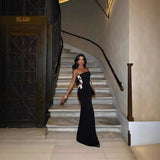 Plataz Slit Sequin Long Dress Prom HZ1007