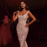 Plataz Skirt Sleeveless Square Neck Prom HZ1007