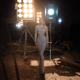 Plataz Sequin Backless Slim Fit Prom HZ1007