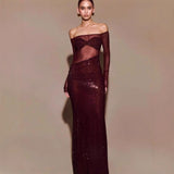 Plataz One-Shoulder Rhinestone Fitted Prom HZ1007