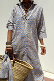 Plataz Button Up Three-Quarter Sleeve Dress DJPT