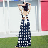 Plataz Female Summer Skinny Beach Dress 2025 New Seaside Holiday Lattice Super Fairy-Daughted Dress