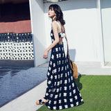 Plataz Female Summer Skinny Beach Dress 2025 New Seaside Holiday Lattice Super Fairy-Daughted Dress