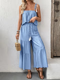 Plataz Cami Top and Wide Leg Pants Set DJPT