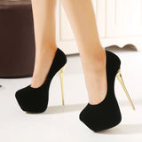Plataz New Night Shop Sexy Velvet Waterproof Table Shoes Large Size Hate Sky Tall Women Singles Shoes High Quality Shoes