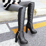 Plataz Size Size Boots Children's Boots Women's Autumn And Winter Women's Shoes Simple Fashion Boots High Heel Boots High Quality Shoes