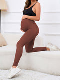 Plataz Solid Color High Waist Support Belts Daily Casual Sport Fashion Maternity Leggings Maternity