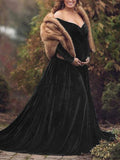 Plataz Off Shoulder Pleuche Mermaid Photoshoot Baby Shower Maternity Maxi Dress Maternity
