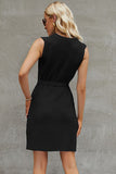 Plataz Round Neck Sleeveless Sweater Dress DJPT
