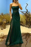 Plataz Prom Ruched Sequined Strapless Evening Dresses(5 HZ1007