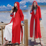 Plataz Salt Lake Yunnan Tourism Holiday Long Chiffon Outside The Summer Thin Skirt Dress Coat Women