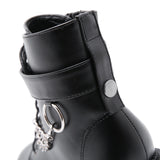 Plataz New Large-Size Chain Thick-Soled Waterproof Table Women's Shoes Thick High Heel Short Boots High Quality Shoes