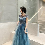 Plataz Wedding Annual Meeting Host Fairy Dress Female Temperament 2025 New Dream Temperament Heavy Industry Banquet Evening Dress