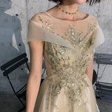 Plataz Wedding Annual Meeting Host Fairy Dress Female Temperament 2025 New Dream Temperament Heavy Industry Banquet Evening Dress