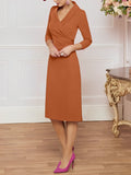 Plataz V-Neck Knee-Length Mother of the Bride HZ1007