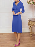 Plataz V-Neck Knee-Length Mother of the Bride HZ1007