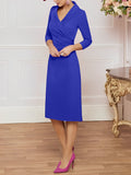 Plataz V-Neck Knee-Length Mother of the Bride HZ1007