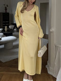 Plataz Knit Dress and Cardigan Sweater Set DJPT