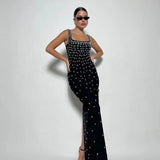 Plataz Backless Crystal Bandage Prom Dress for HZ1007