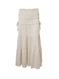 Plataz Ivory White Two Piece Set Off Shoulder Ruffle Falbala Bodycon Elegant Maternity Boho Photoshoot Baby Shower Maxi Dress Maternity