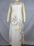 Plataz Spaghetti Strap Backless Wavy Edge Cut Out Print Going Out Gowns Cute Baby Shower Maternity Maxi Dress Maternity