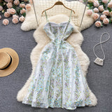 Plataz A line Spaghetti Straps Flower Dress Women Evening Dress HZ1007