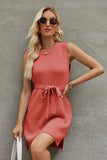 Plataz Round Neck Sleeveless Sweater Dress DJPT
