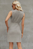 Plataz Round Neck Sleeveless Sweater Dress DJPT