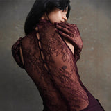 Plataz Patchwork Deep V Ruched Prom HZ1007