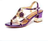 Plataz New Sandals Women's Summer Water Drill Shoes Fish Mouth And Diamond-Smelling Fashion Coarse And Cool Slippers Outside Wear High Quality Shoes