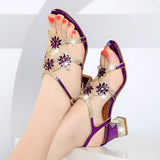 Plataz New Sandals Women's Summer Water Drill Shoes Fish Mouth And Diamond-Smelling Fashion Coarse And Cool Slippers Outside Wear High Quality Shoes