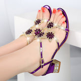 Plataz New Sandals Women's Summer Water Drill Shoes Fish Mouth And Diamond-Smelling Fashion Coarse And Cool Slippers Outside Wear High Quality Shoes