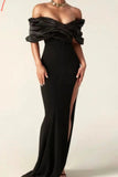 Plataz Ruched Slit Prom HZ1007
