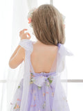 Plataz Sleeveless Floral Embroidered Tulle Toddler Flower Girl HZ1007