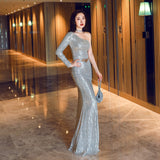 Plataz Women's Fairy Dream Socialite Gathering Party Evening Dress ¨C Long Slimming Toast Dress for Bride ¨C Formal HZ1007