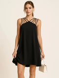 Plataz Cage Neck A-Line Mini Dress DJPT