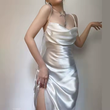 Plataz Sheath Spaghetti Straps Floor Length Ruffles Prom Dresses SD1353 HZ0628