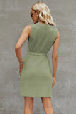 Plataz Round Neck Sleeveless Sweater Dress DJPT