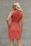 Plataz Round Neck Sleeveless Sweater Dress DJPT
