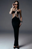 Plataz Gothic Strapless Bodycon Beaded Prom HZ1007