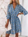 Plataz Size Ruffled Hem Floral Dress Plus Size DJPT