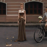 Plataz Sexy Boned Waist Strapless Prom HZ1007