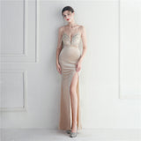 Plataz Velvet Sequined Annual Party Long Evening Dress ¨C Social HZ1007