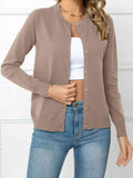 Plataz Down Round Neck Cardigan DJPT