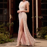 Plataz Red High Waist Prom HZ1007