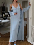 Plataz Knit Dress and Cardigan Sweater Set DJPT