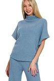 Plataz Sweater Mock Neck Top & Long Pants Set DJPT