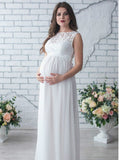 Plataz Lace Spelled Pregnant Women Sexy Loose Tailings And Sleeveless 8973 Pregnant Women's Dress Maternity