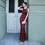 Plataz Fishtail Long Evening Dress Car Model Exhibition Performance Banquet Etiquette HZ1007