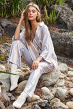 Plataz & Dani Solid Sparkling Shimmer Pocket Button Front Shirt DJPT